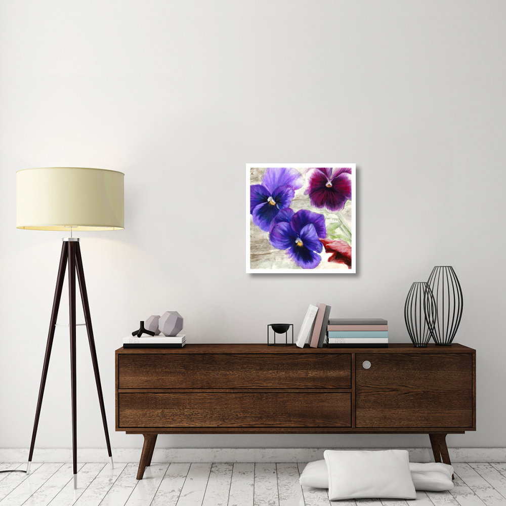 Pansies II-Paper Art-26&quotx26"