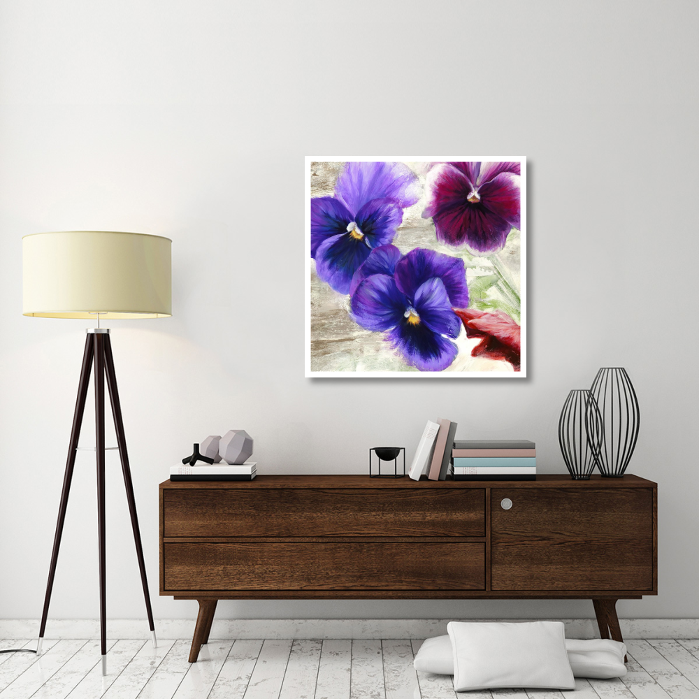 Pansies II-Paper Art-38&quotx38"