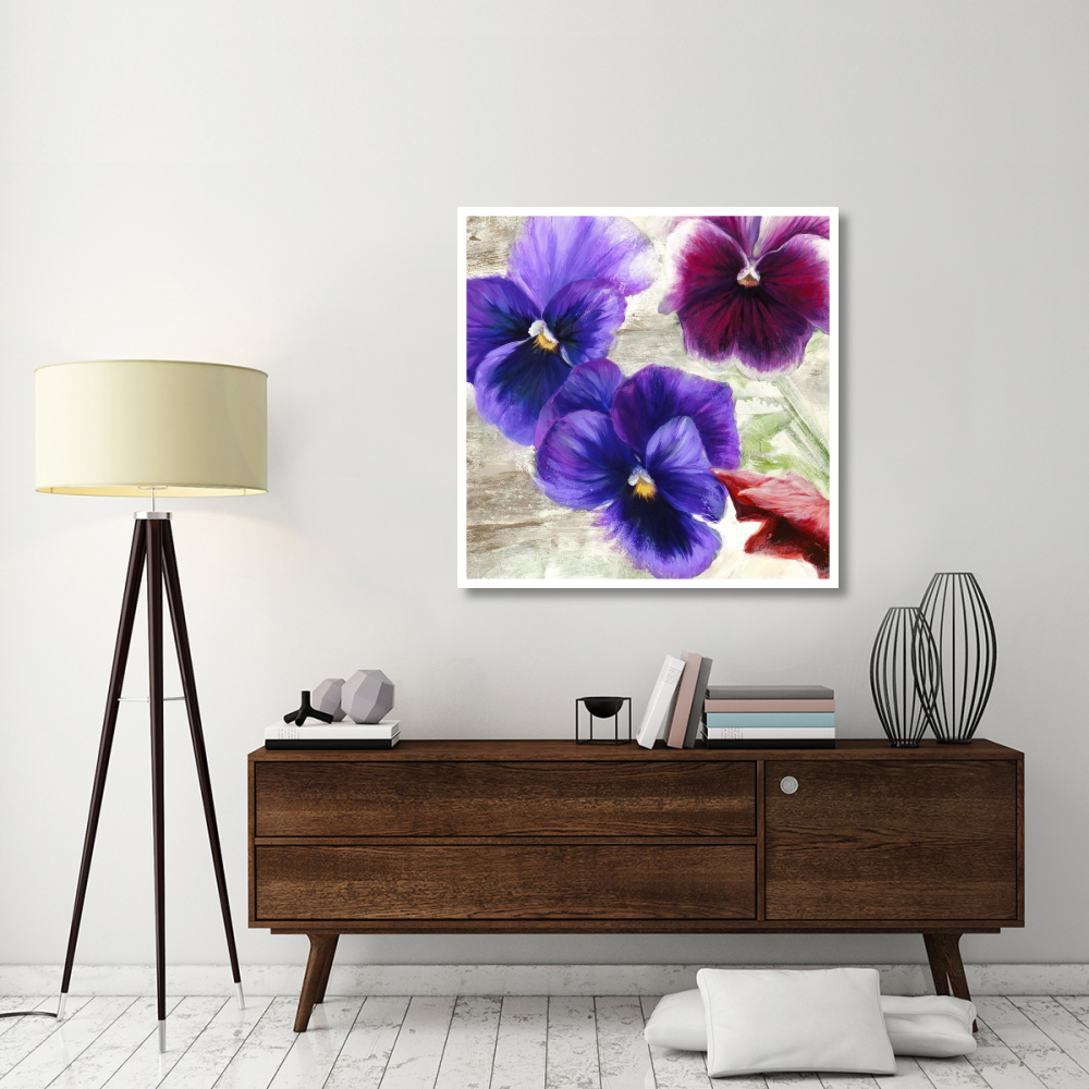 Pansies II-Paper Art-42&quotx42"