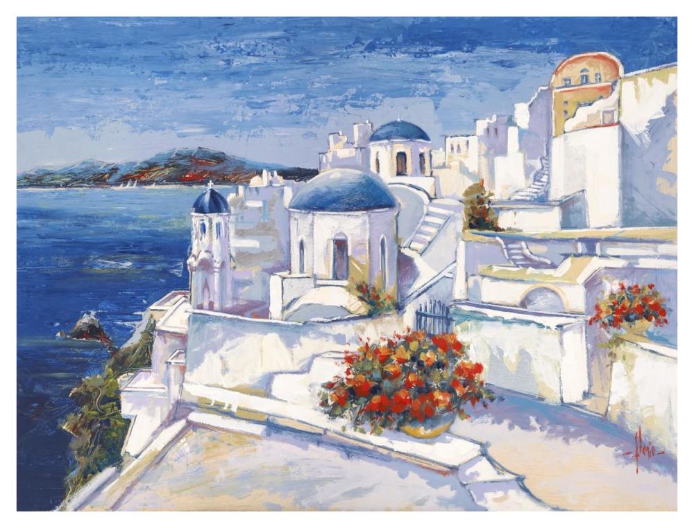 Mykonos-Paper Art-42"x32"