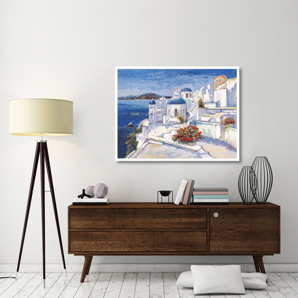 Mykonos-Paper Art-50&quotx38"