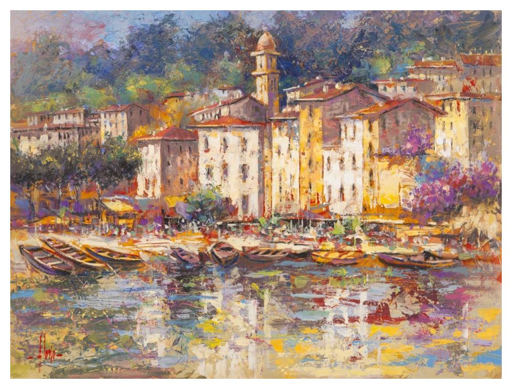 Portofino-Paper Art-50"x38"