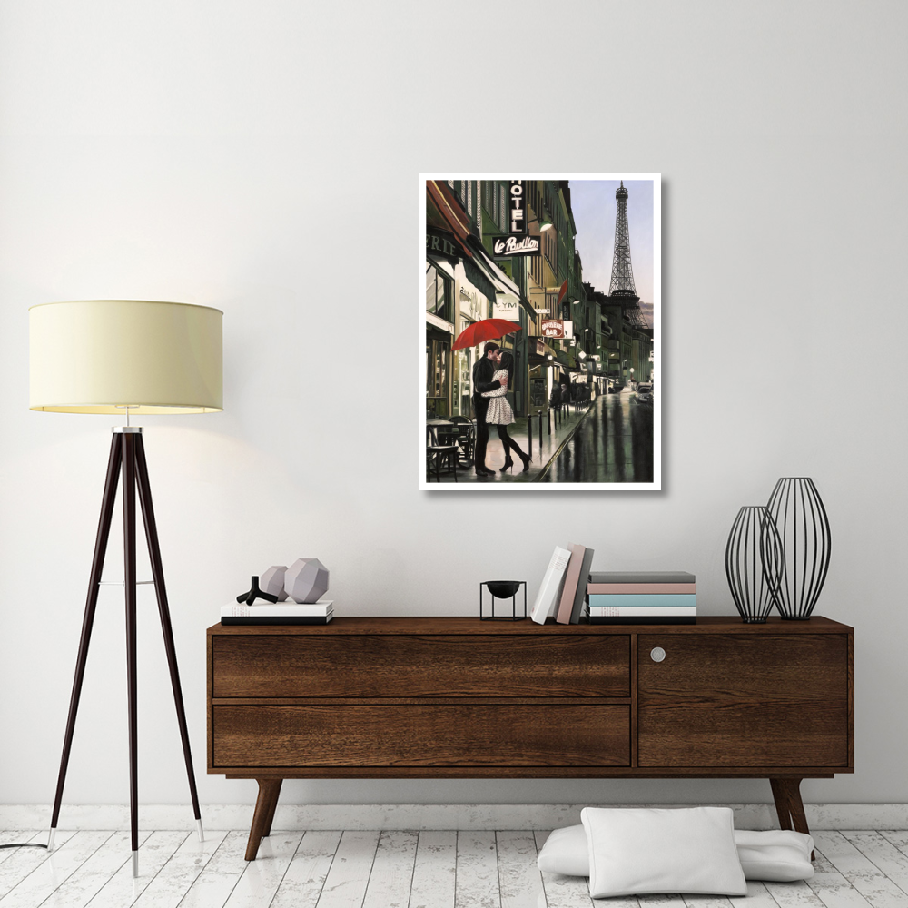 Romance in Paris (detail)-Paper Art-32&quotx42"