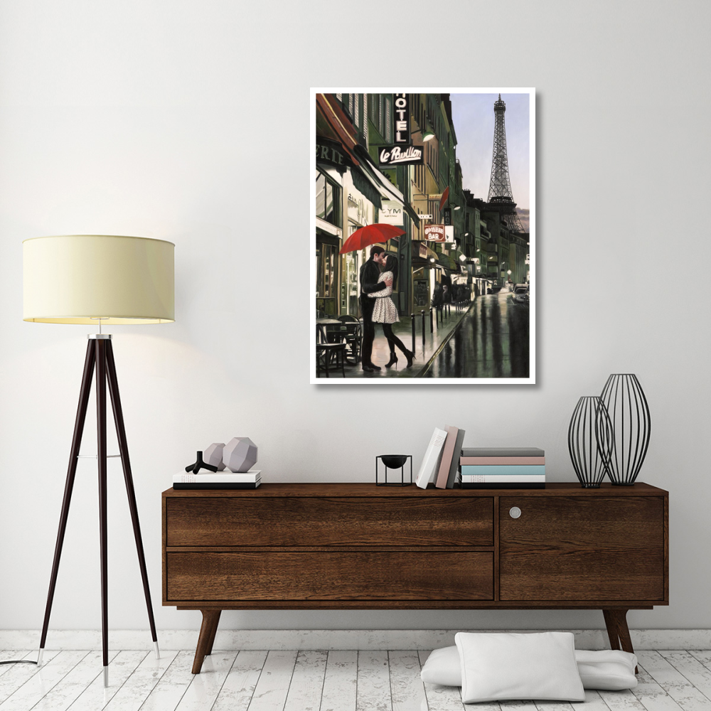 Romance in Paris (detail)-Paper Art-38&quotx50"