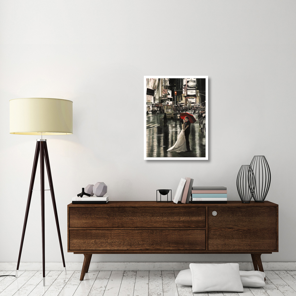 Romance in New York (detail)-Paper Art-26&quotx34"