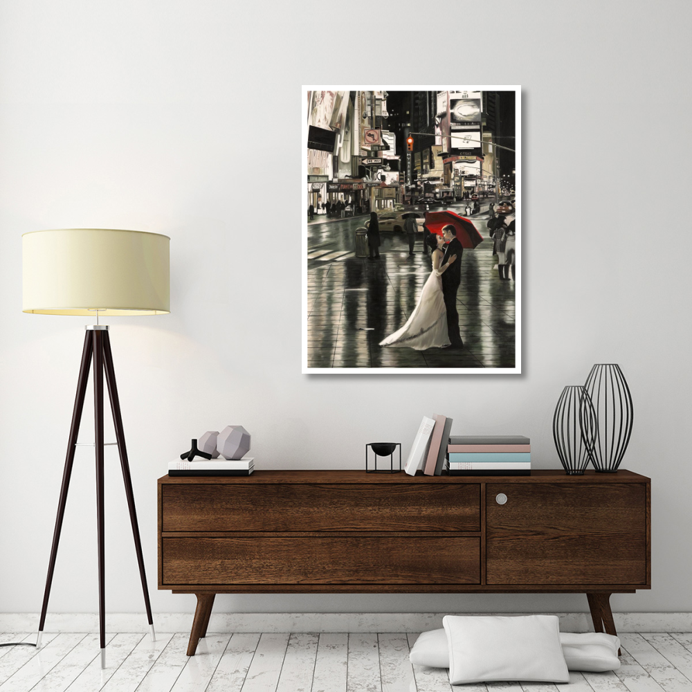 Romance in New York (detail)-Paper Art-38&quotx50"