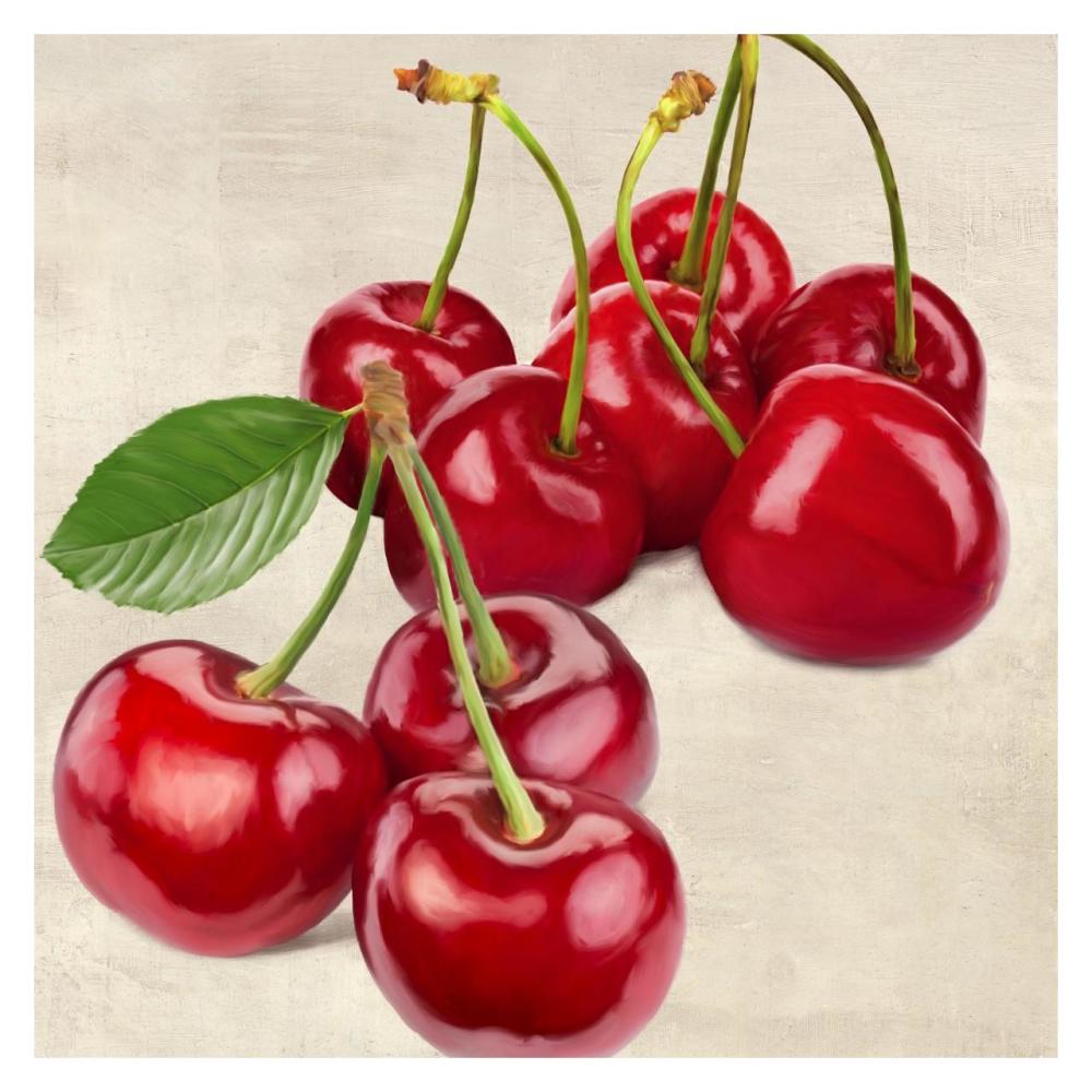 Cherries-Paper Art-32"x32"