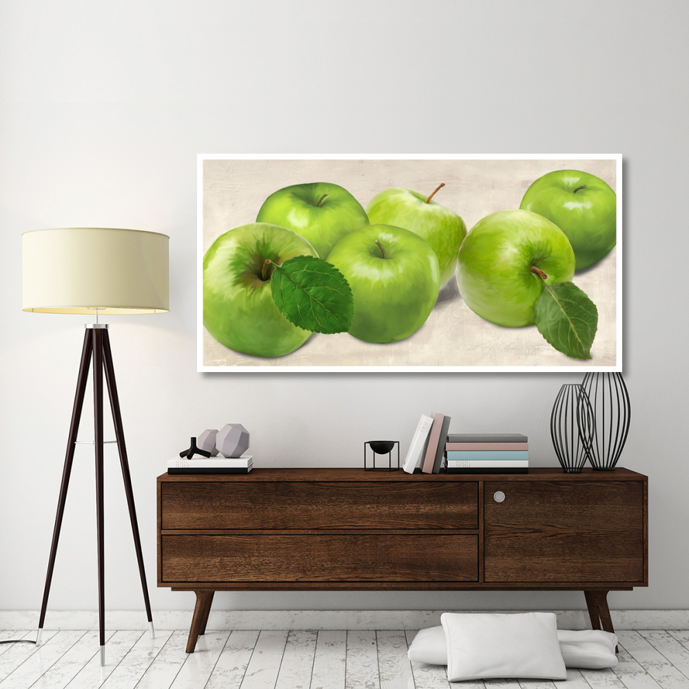 Green Apples-Paper Art-74&quotx38"