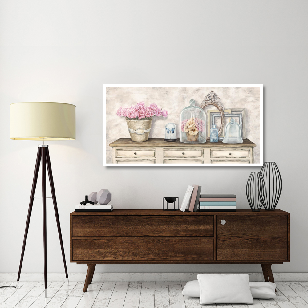 Composition en blanc-Paper Art-62&quotx32"