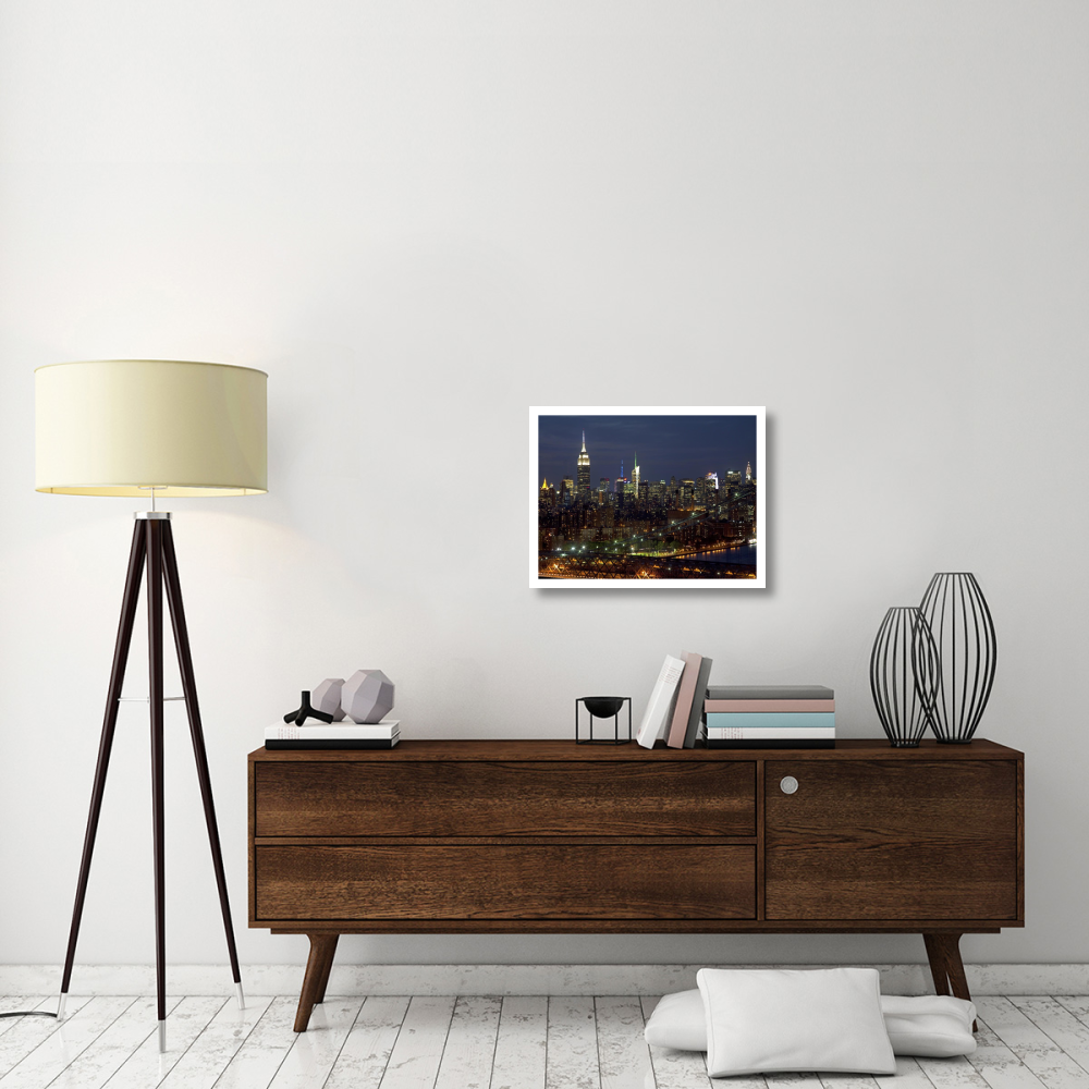 Midtown Manhattan at night-Paper Art-26&quotx20"