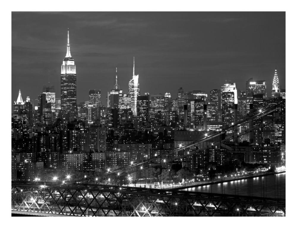 Midtown Manhattan at night-Paper Art-26"x20"