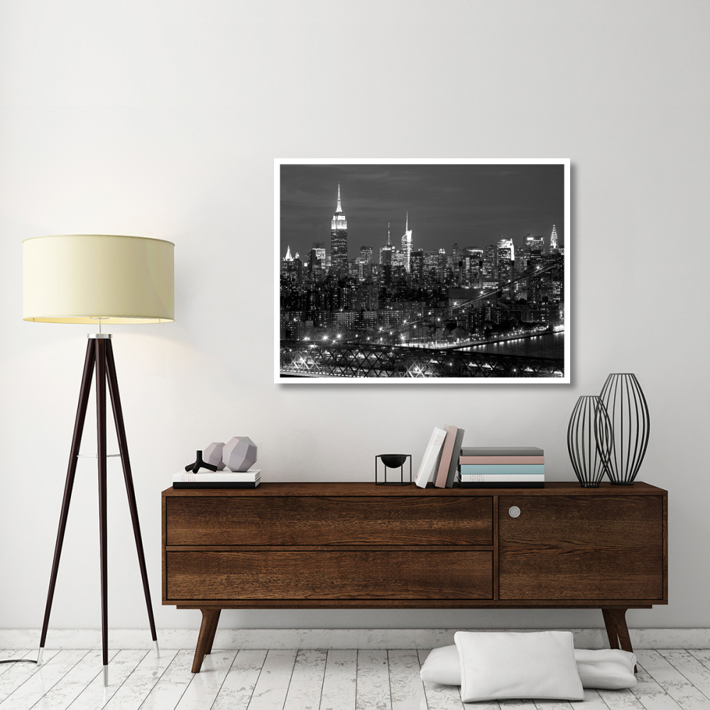 Midtown Manhattan at night-Paper Art-50&quotx38"