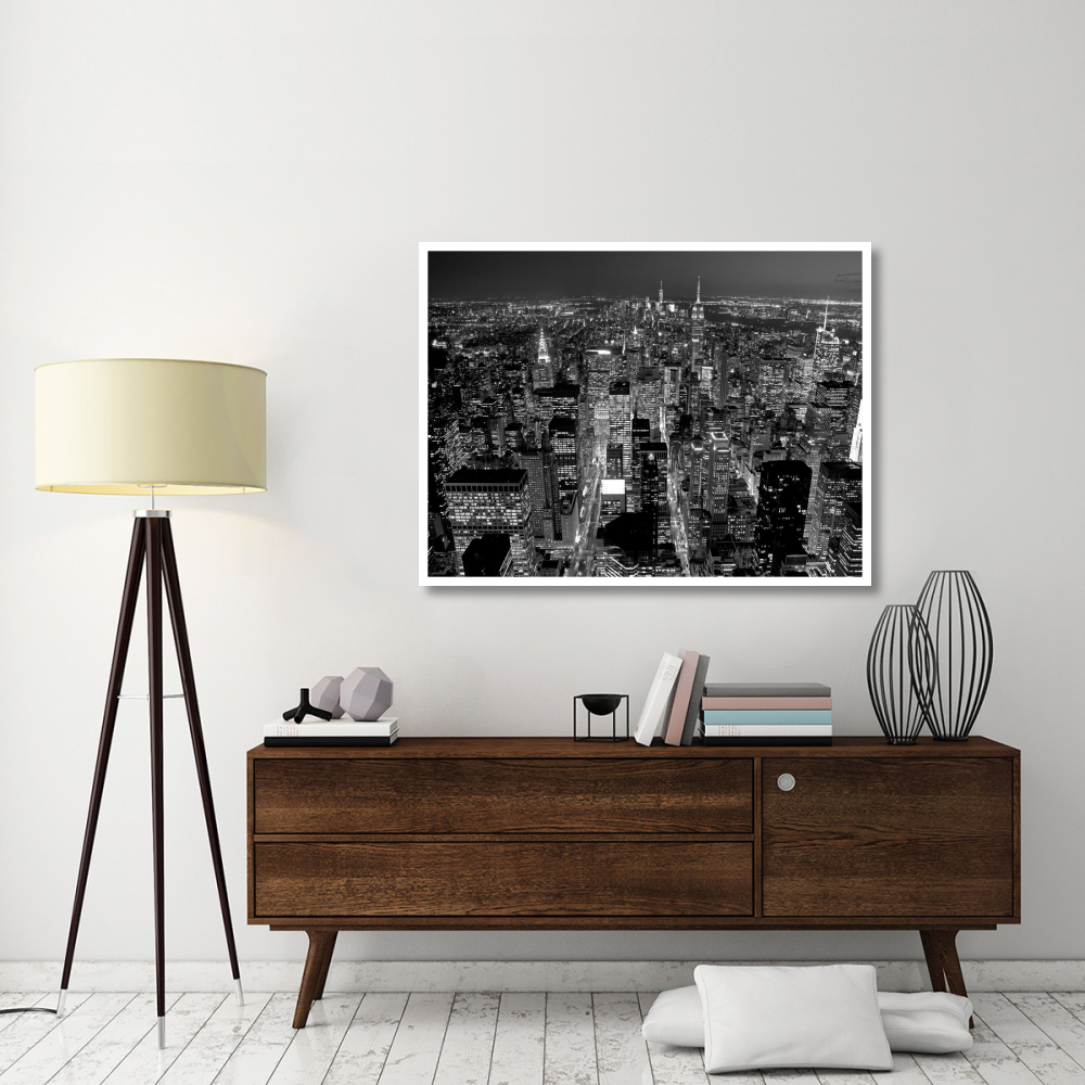 Midtown Manhattan at night-Paper Art-50&quotx38"