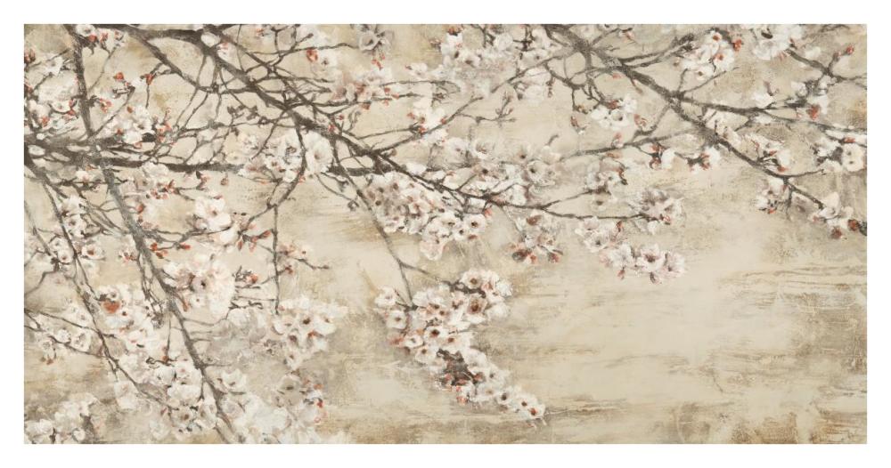 Ciliegio in fiore-Paper Art-38"x20"