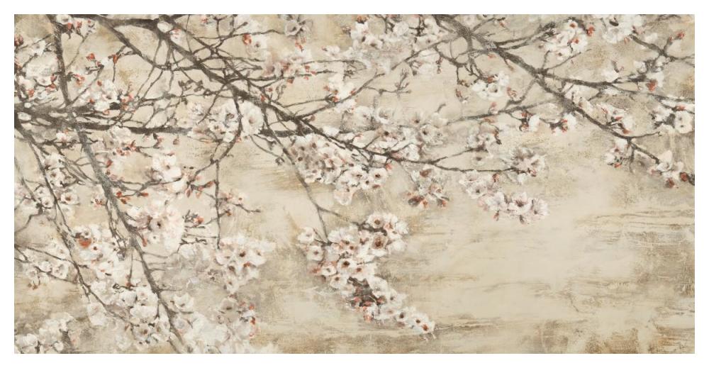 Ciliegio in fiore-Paper Art-50"x26"