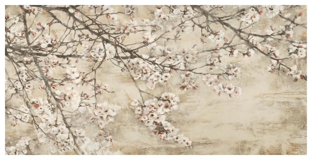 Ciliegio in fiore-Paper Art-62"x32"