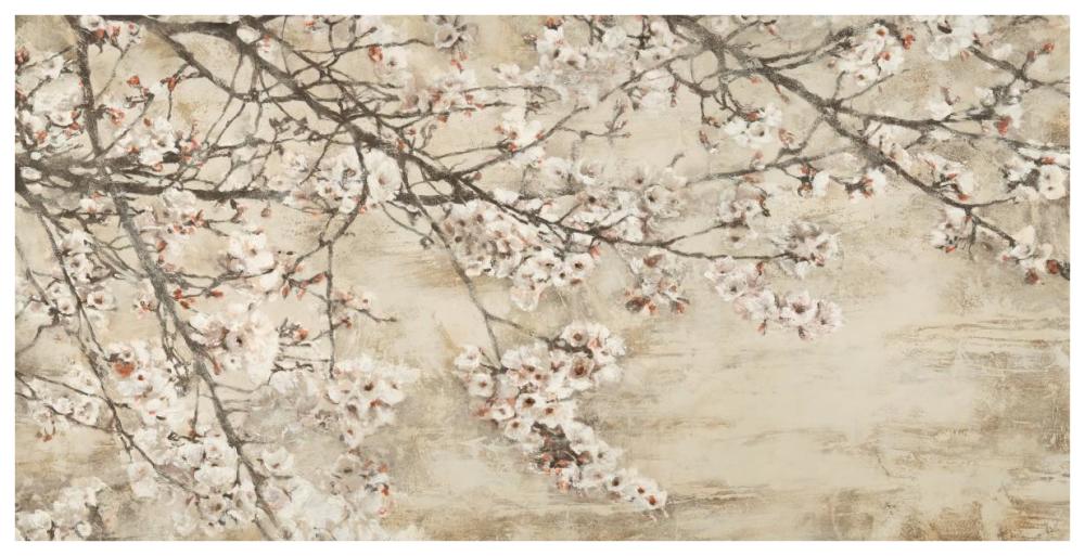 Ciliegio in fiore-Paper Art-74"x38"