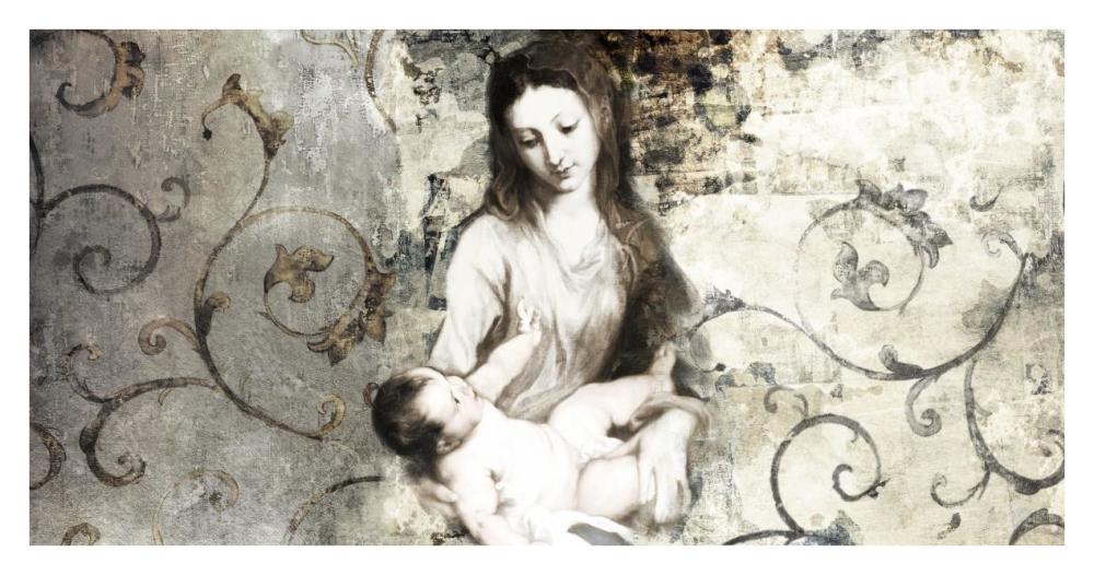 Madonna and Child (after Van Dyck)-Paper Art-38"x20"