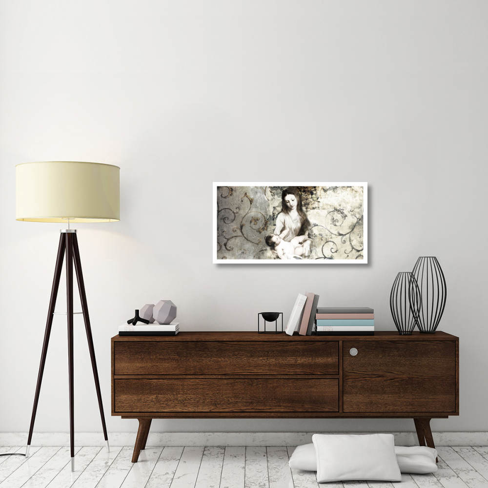Madonna and Child (after Van Dyck)-Paper Art-38&quotx20"