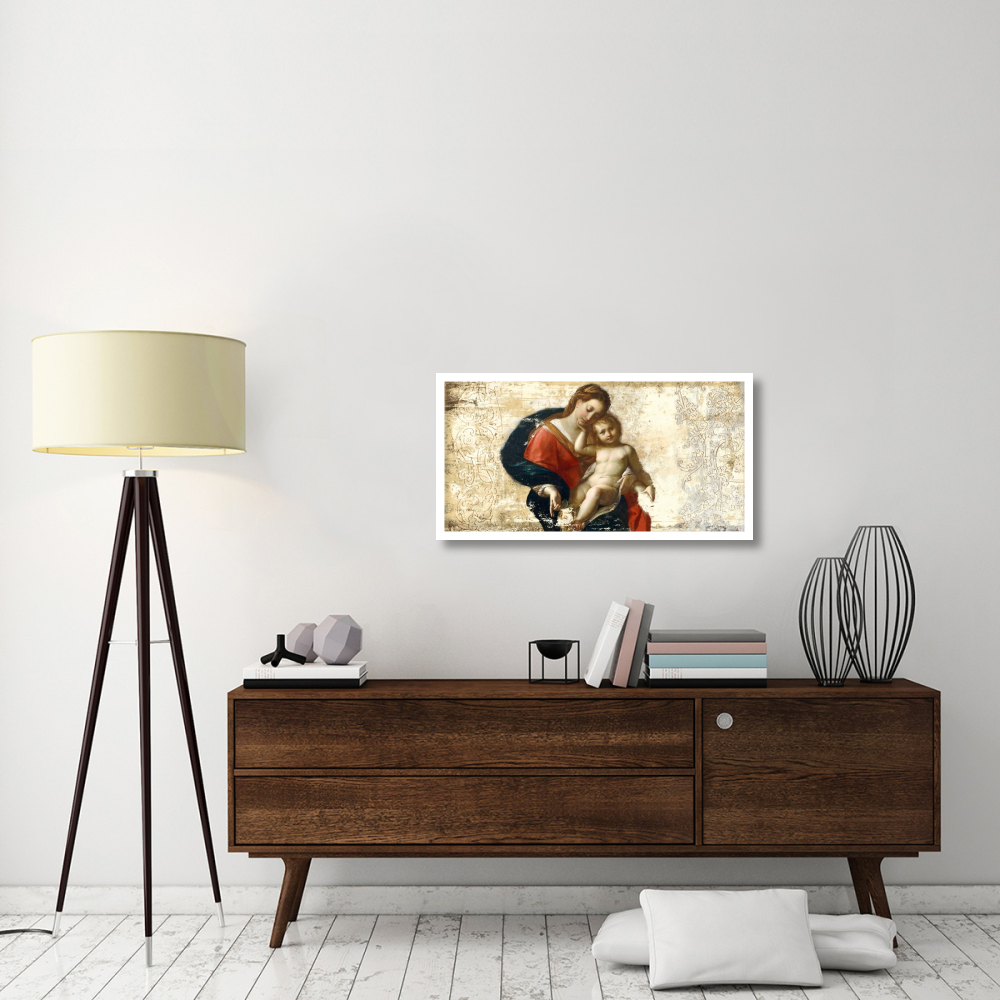 Madonna and Child (after Procaccini)-Paper Art-38&quotx20"