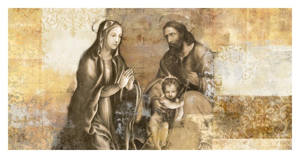 Nativity (after G. Antonio Bazzi)-Paper Art-38"x20"
