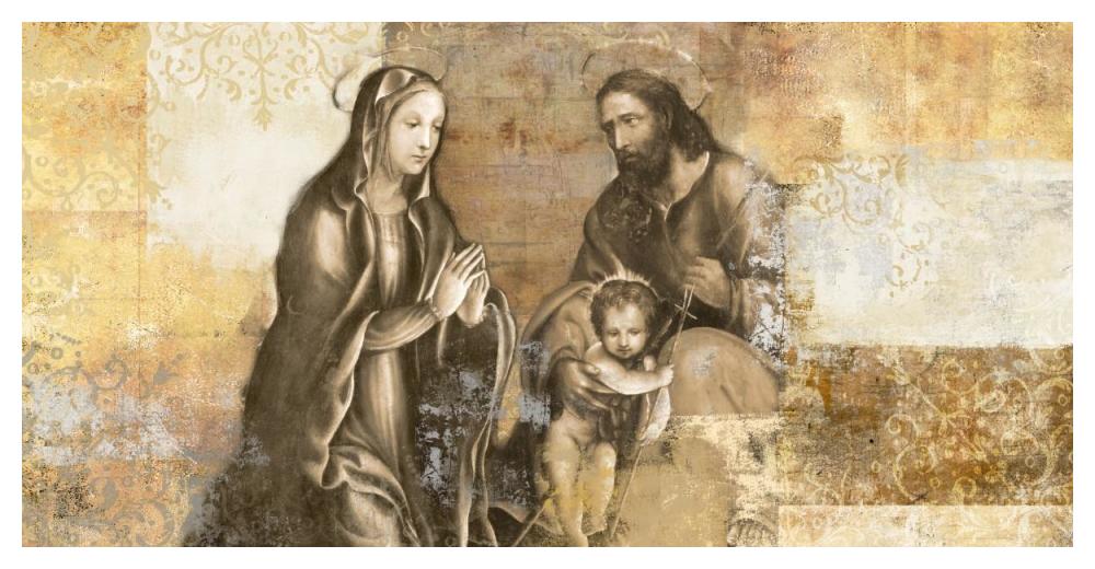 Nativity (after G. Antonio Bazzi)-Paper Art-50"x26"