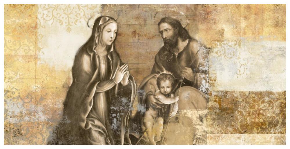Nativity (after G. Antonio Bazzi)-Paper Art-74"x38"