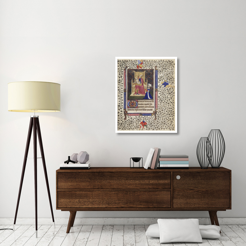 A Woman in Prayer before the Virgin and Child-Paper Art-30&quotx37"