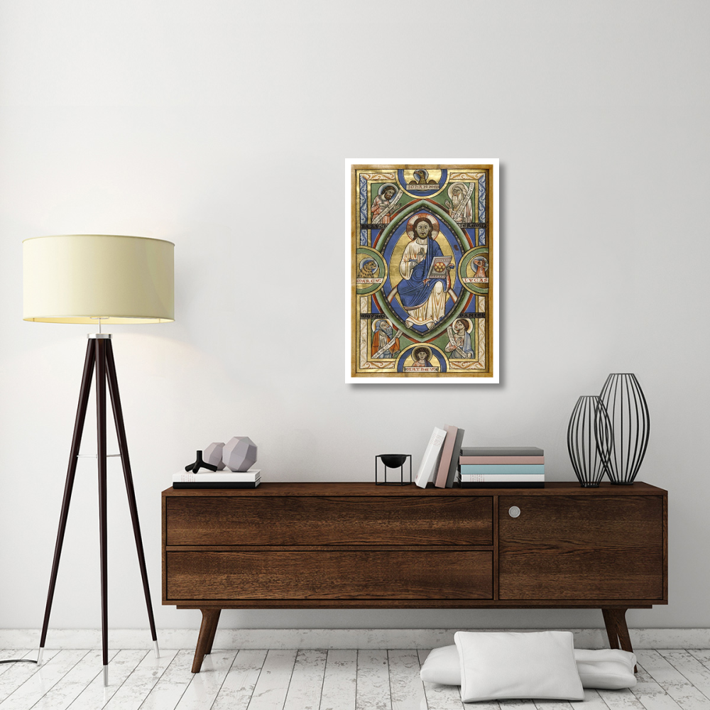 Christ in Majesty-Paper Art-26&quotx38"