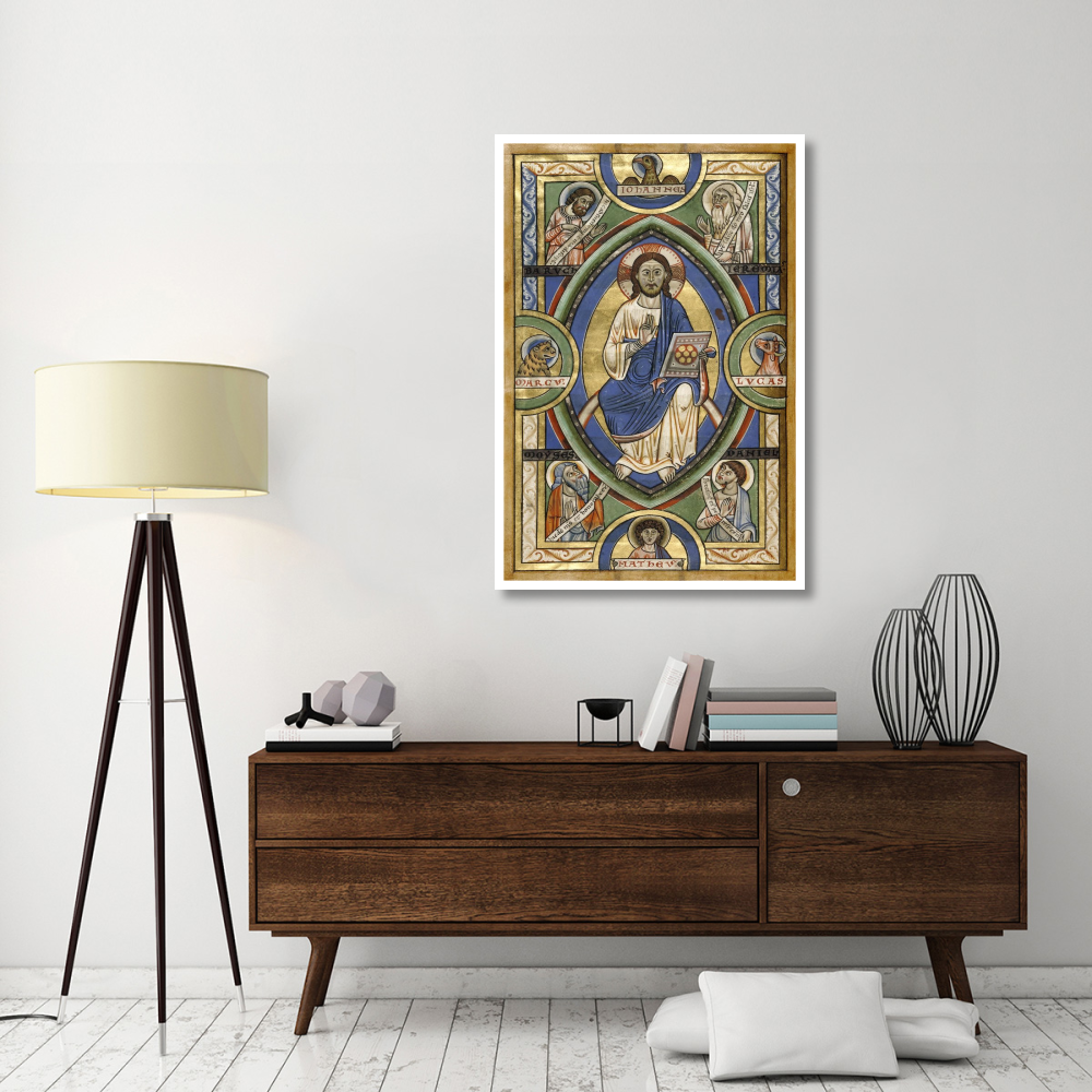 Christ in Majesty-Paper Art-34&quotx50"