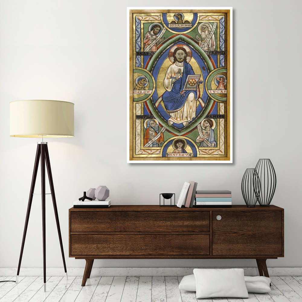 Christ in Majesty-Paper Art-42&quotx62"