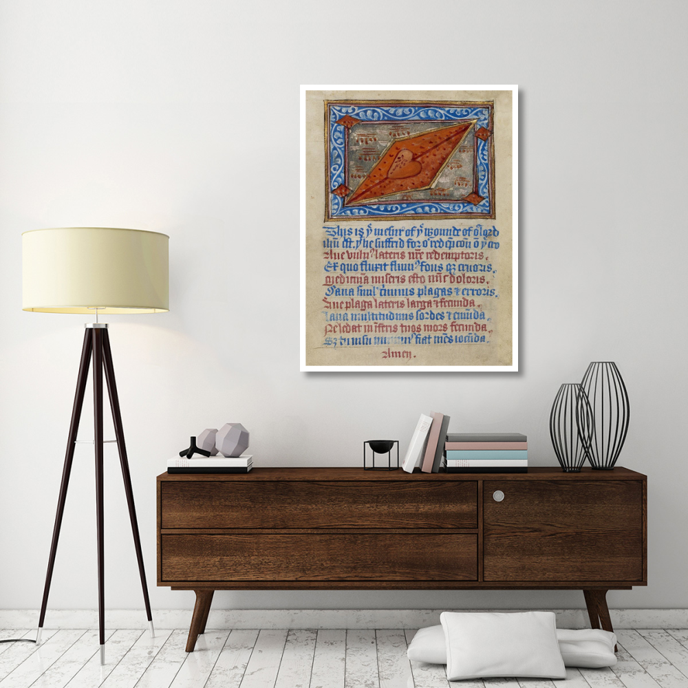 Christs Side Wound-Paper Art-38&quotx50"