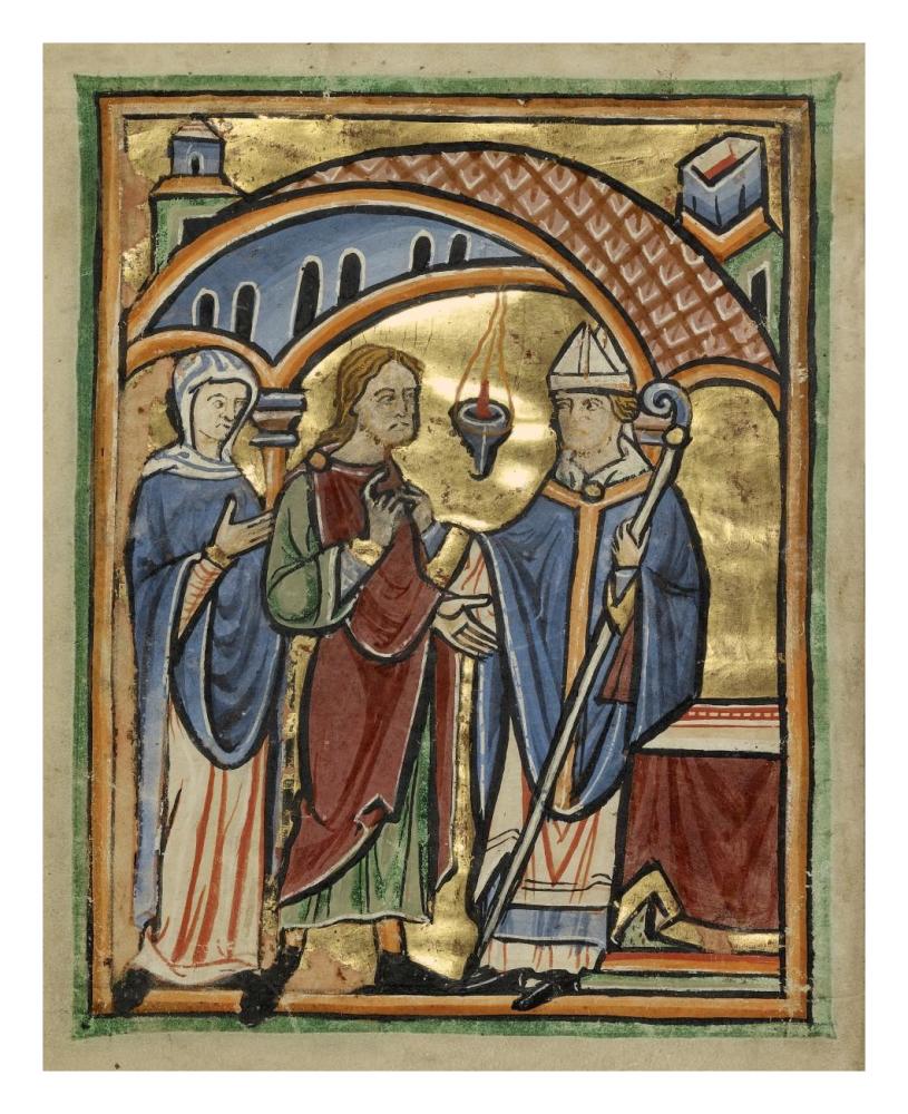 Joachim and Saint Anne before the High Priest-Paper Art-22"x26"