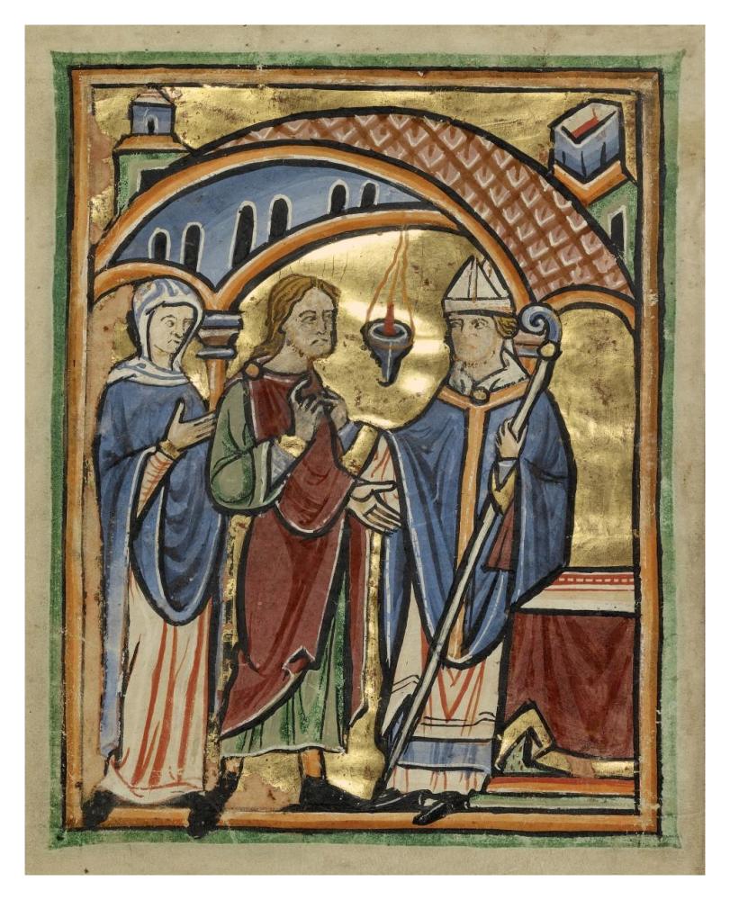 Joachim and Saint Anne before the High Priest-Paper Art-30"x37"