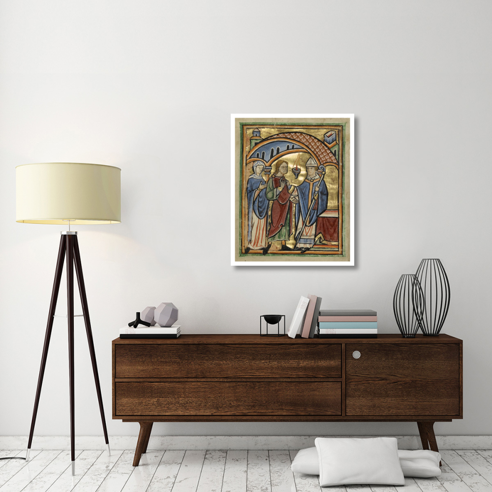 Joachim and Saint Anne before the High Priest-Paper Art-30&quotx37"
