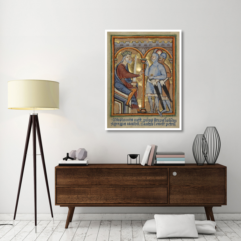 Herod Giving Orders to His Soldiers-Paper Art-38&quotx50"