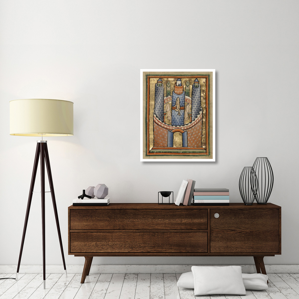 Egypt The Fall of Pagan Idols-Paper Art-30&quotx37"