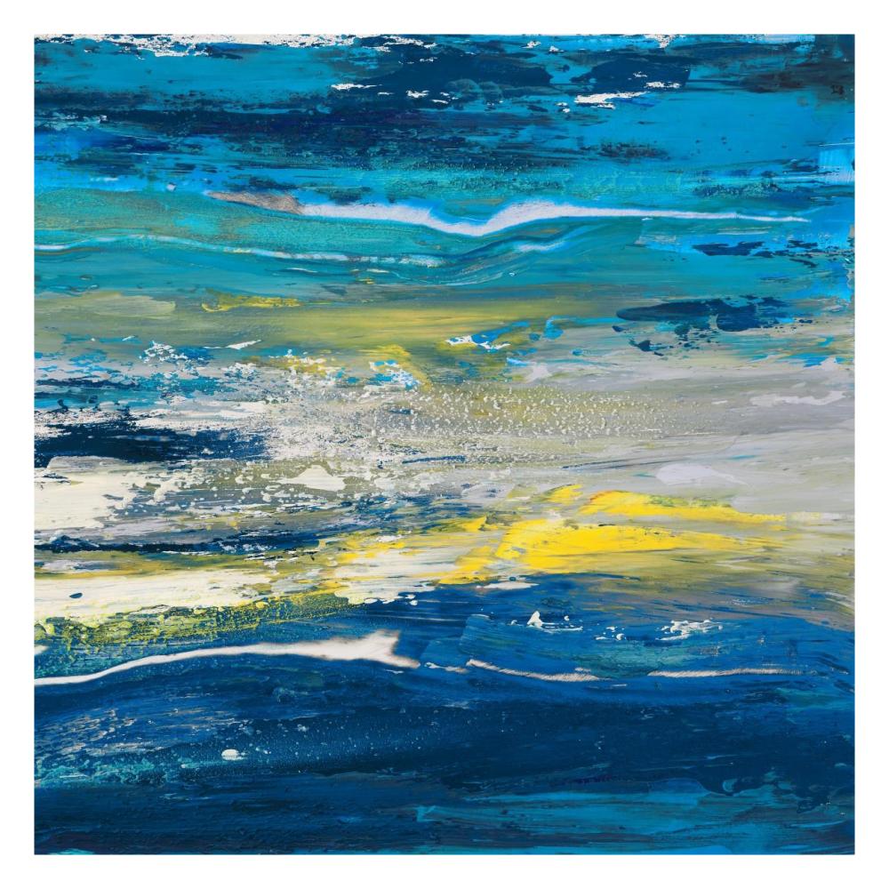 In volo sul mare II-Paper Art-26"x26"