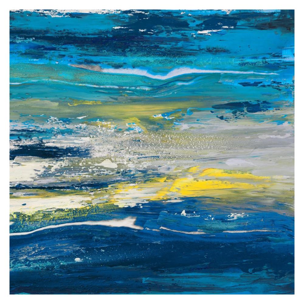 In volo sul mare II-Paper Art-32"x32"