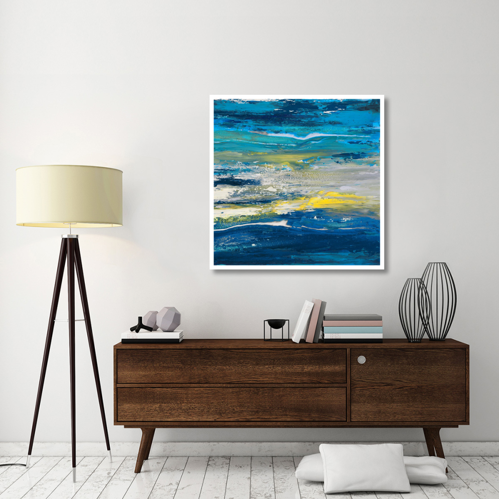 In volo sul mare II-Paper Art-42&quotx42"