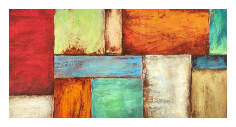 Colors of the Desert-Paper Art-26"x14"