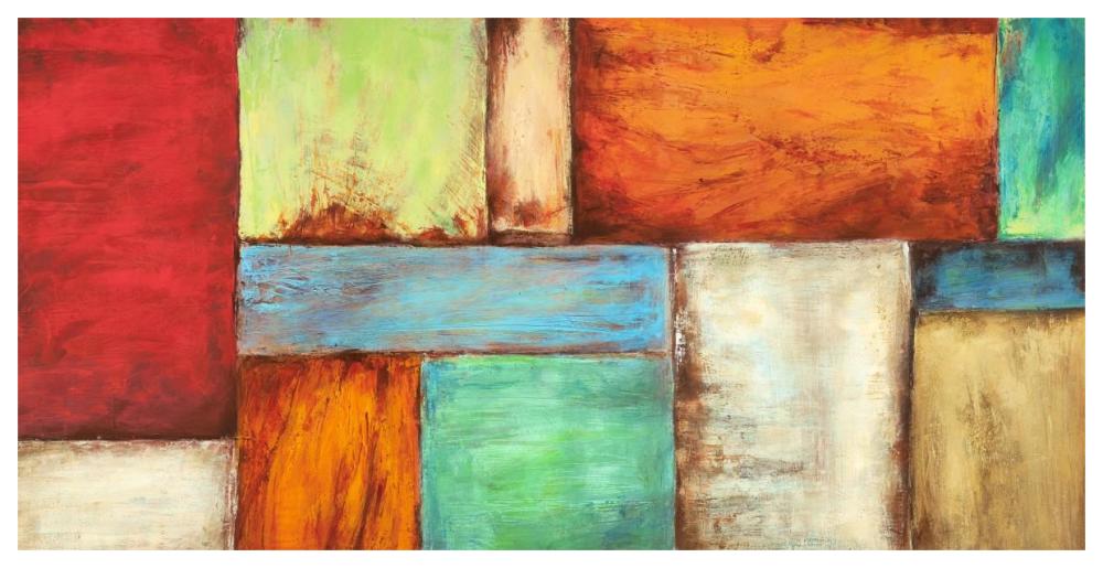 Colors of the Desert-Paper Art-62"x32"