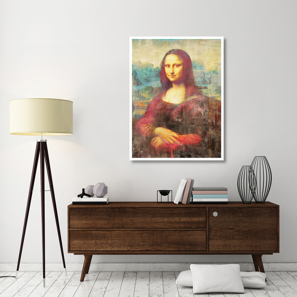 Mona Lisa 2.0-Paper Art-38&quotx50"