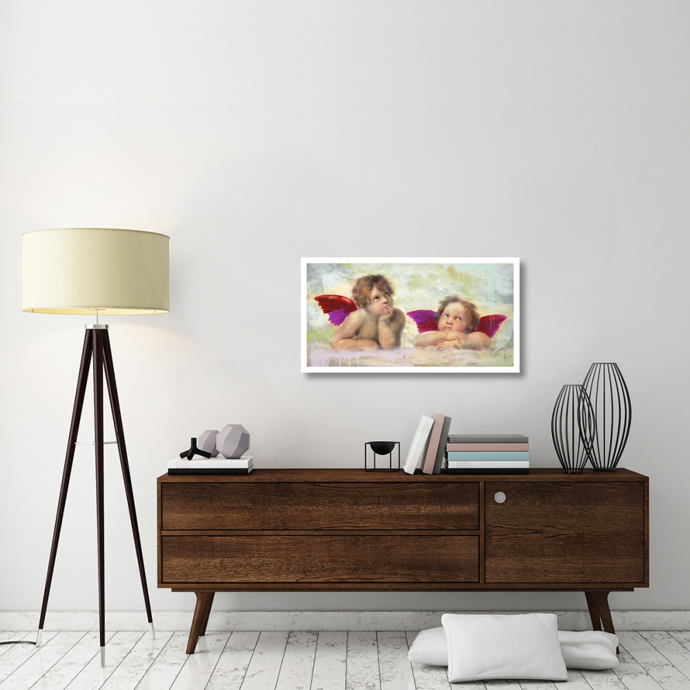 Raphael's Putti 2.0-Paper Art-38&quotx20"
