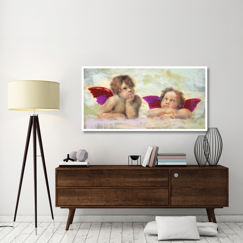 Raphael's Putti 2.0-Paper Art-62&quotx32"