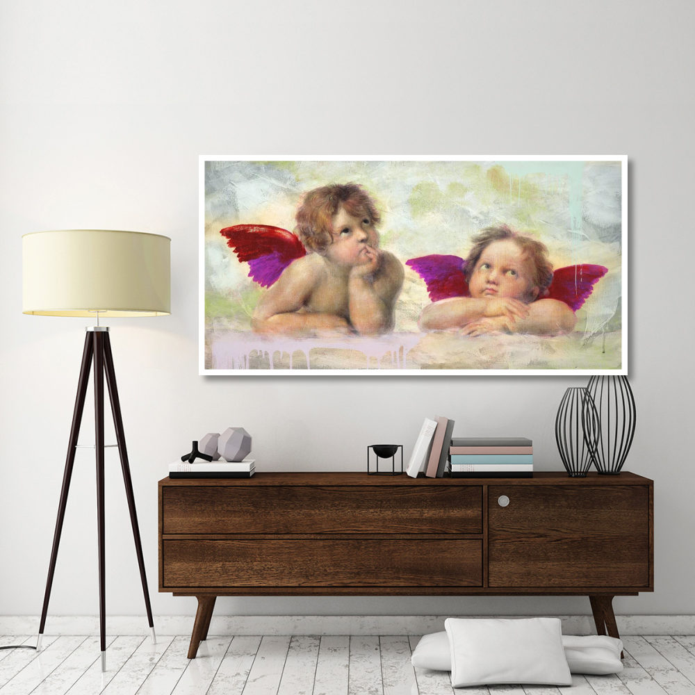 Raphael's Putti 2.0-Paper Art-74&quotx38"