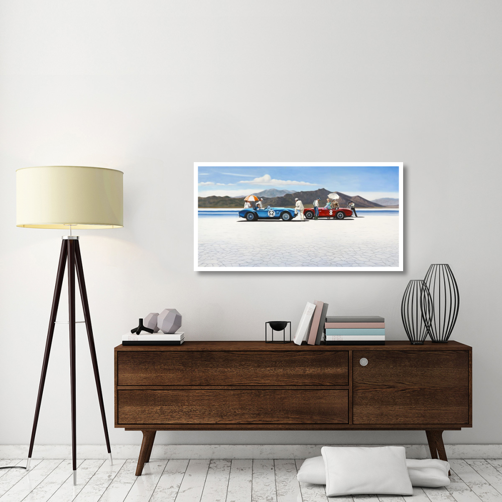 Bonneville Salt Plains-Paper Art-50&quotx26"