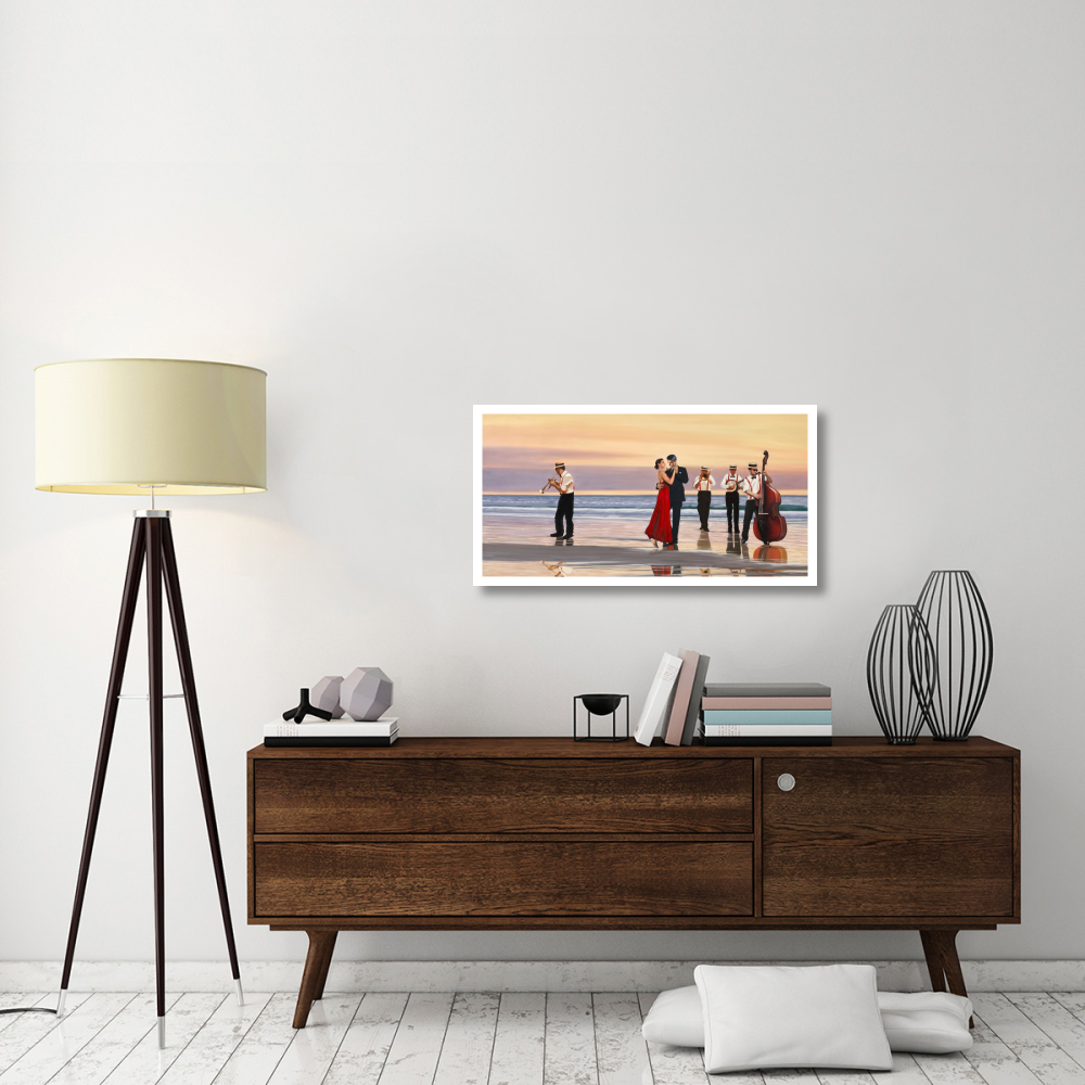 Romance on the beach-Paper Art-38&quotx20"