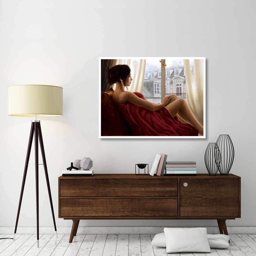 At the window-Paper Art-50&quotx38"