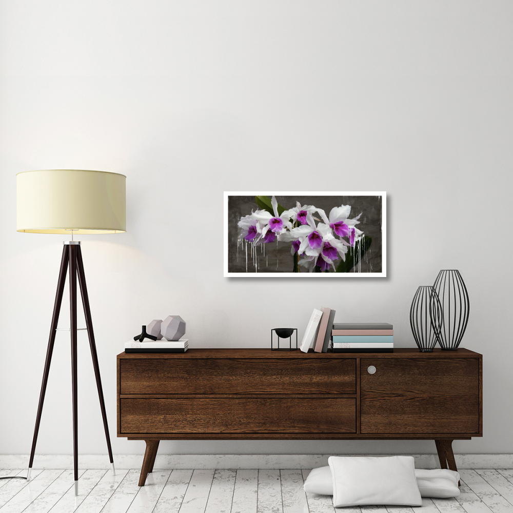 Orchid blackboard-Paper Art-38&quotx20"